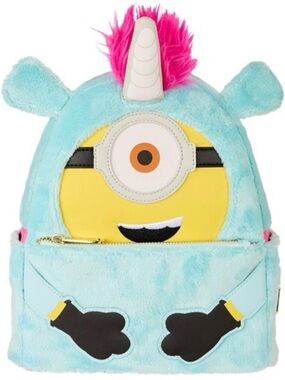 Loungefly Plush Unicorn Minion Backpack - New With Tags